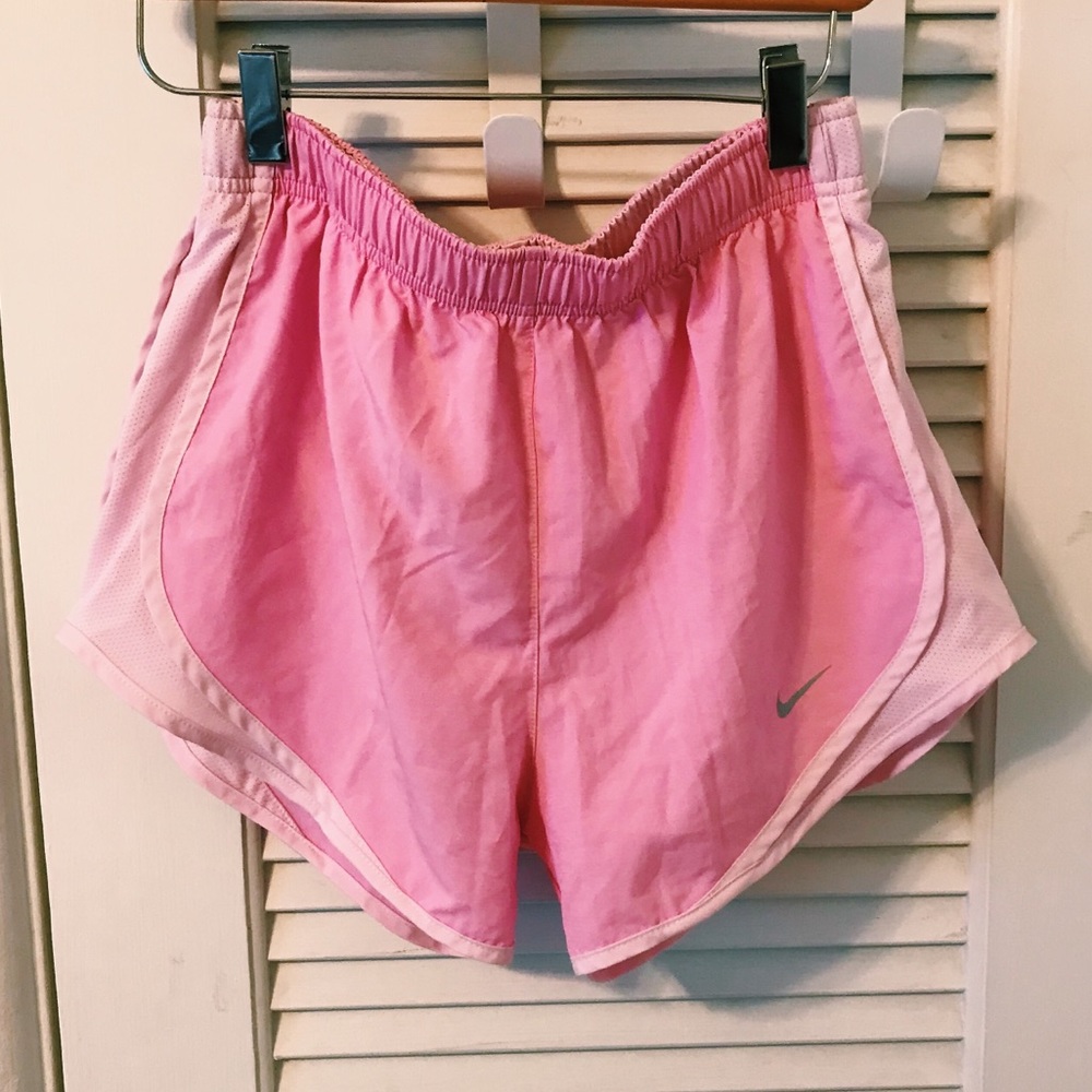 pink nike tempo shorts